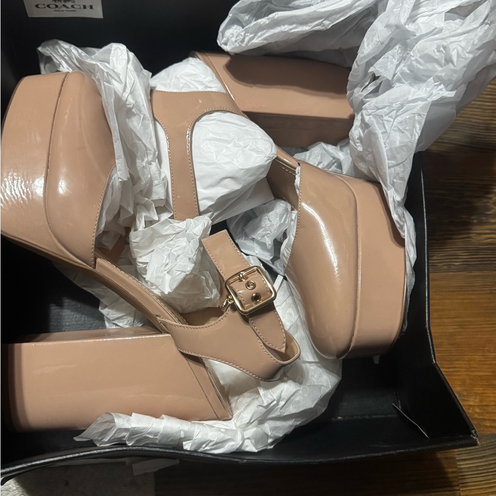 Coach Women's Blush Platform Heels
